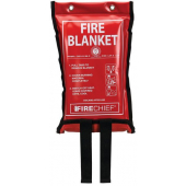 1.2 Metre Square Flat Pack Fire Blankets are high performance industrial grade PVC fire blankets perfect for all small kitchens, caravans and in the home. the 1.2 Metre Square Flat Pack Fire Blankets features a re-enforced loop for secure wall mounting