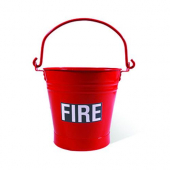 10 Litre Capacity Metal Fire Bucket No Lid