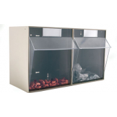 Clear Transparent Storage Box 2 Compartments
