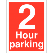 2 Hour Parking Limit Time Limit Parking Signs