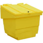 The 250 Litre General Purpose Storage Container is manufactured from polyethylene and can be used to store spill response equipment and de-icing salt and the 250 Litre General Purpose Storage Container is rotationally moulded medium density polyethylene