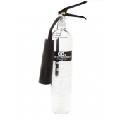 2kg Co2 Chrome Effect Fire Extinguisher, Highly polished finish provides maximum impact without compromising on performance and safety, Stylish image, high impact, great performance. Excellent where interior design is an important consideration