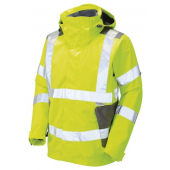 Breathable Weatherproof Fluorescent Yellow High Visibility Jacket