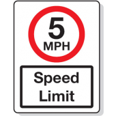 5 MPH Speed Limit Reflective Road Traffic Signs