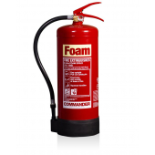 6 Litre AFFF Foam Fire Extinguishers filled with water plus a concentrated solution of AFFF (Aqueous Film Forming Foam) which allows the foam to form a sealant covering the fire which smothers the flames and starves the fire of much needed oxygen
