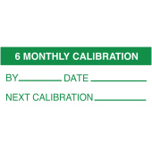 6 Monthly Calibration By Date Next Write On Labels