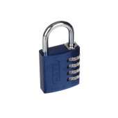 Abus Zinc Plated Coloured Combination Padlocks Red