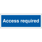 Access Required Car Park Information Signs