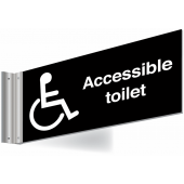 Wheelchair Accessible Double Sided Washroom Corridor Sign