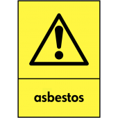 Asbestos Hazardous Waste WRAP Recycling Signs