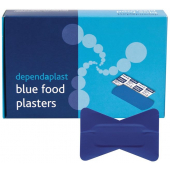 Blue Catering Fingertip Plasters In Box Of 50
