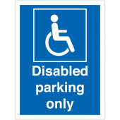 Disabled Parking Only Car Park Information Signs