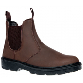 Brown Leather Steel Toe Cap Dealer Safety Boots