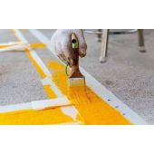 Traffic Grade Car Park Paint Chlorinated Rubber Yellow