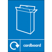 Cardboard Waste WRAP Recycling Signs