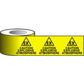 Caution Explosive Atmosphere Barrier Warning Tape