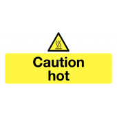 Caution Hot Eco Friendly Safety Labels On-a-Roll