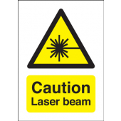 Caution Laser Beam Hazard Warning Sign