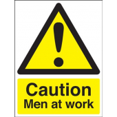 Caution Men At Work Reflective Hazard Sign