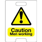 Caution Men Working Temporary Indoor Floor Signs