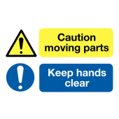 Caution Moving Parts Keep Hands Clear Labels On-a-Roll