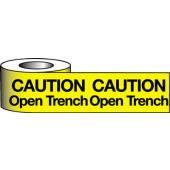 Caution Open Trench Barrier Warning Tape 150mmx100m