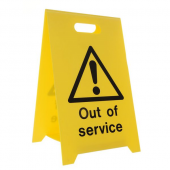Caution Out Of Service A Board Safety Signs