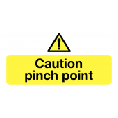 Caution Pinch Point Eco Friendly Labels