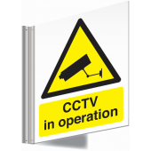 CCTV In Operation Double Sided Corridor Sign