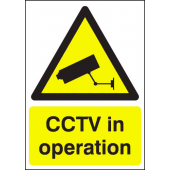 CCTV In Operation Polycarbonate Warning Signs