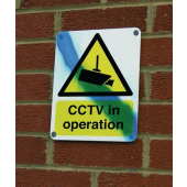 CCTV In Operation Vandal Resistant Signs