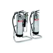 Chrome Double Tubular Fire Extinguisher Stand
