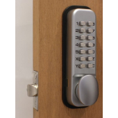 Chrome Key Pad Door Lock With Hold Back Latch & Keypad
