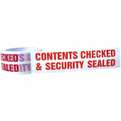 Contents Checked Security Sealed Tapes