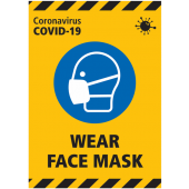 Coronavirus COVID-19 Wear Face Mask Signs