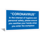 Coronavirus Please Sanitise Your Hands Tabletop Signs