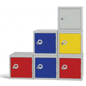 Cube Lockers With Unique Plastic Card Holders