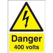 Danger 400 Volts Hazard Warning Signs