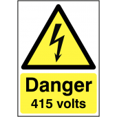 Danger 415 Volts Sign