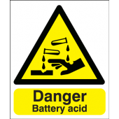 Danger Battery Acid Sign