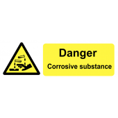 Danger Corrosive Substance On-the-Spot Safety Labels