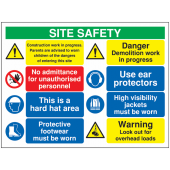 Danger Demolition Work In Progress Construction Site Signs