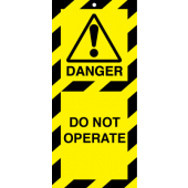 Danger DO NOT OPERATE Lockout Safety Tags