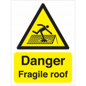 Danger Fragile Roof Polycarbonate Warning Signs