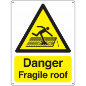 Danger Fragile Roof Vandal Resistant Signs