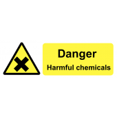 Danger Harmful Chemicals On-the-Spot Safety Labels