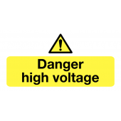 Danger High Voltage Eco Friendly Labels