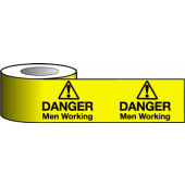 Danger Men Working Barrier Warning Tape