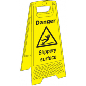 Danger Slippery Surface Janitorial Floor Stand