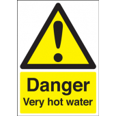 Danger Very Hot Water Hazard Warning Sign
